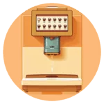 Pictogramme machine a cafe Bibal