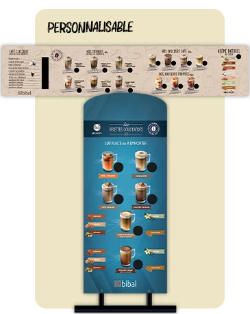 PLV Personnalisables HoReCa PLV café personnalisables